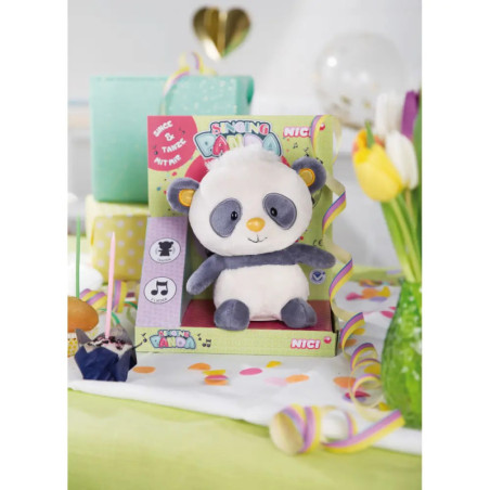 NICI Kuscheltier Singing Panda mit Sing- und Tanzfunktion