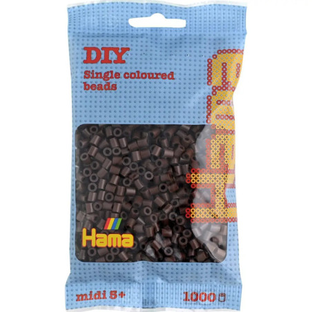 Hama® Bügelperlen Perlen, braun, 1.000 Stück