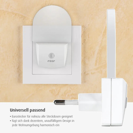 reer 52380 Nightguide - Nachtlicht mit Dämmerungssensor