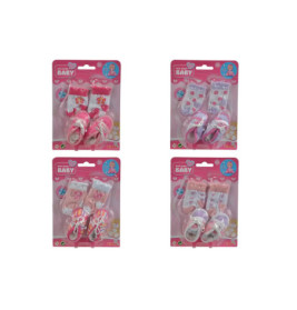 New Born Baby Schuhe und Socken, 4-sortiert