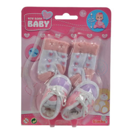 New Born Baby Schuhe und Socken, 4-sortiert