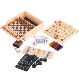 Natural Games Holz-Spielesammlung 50 in 1