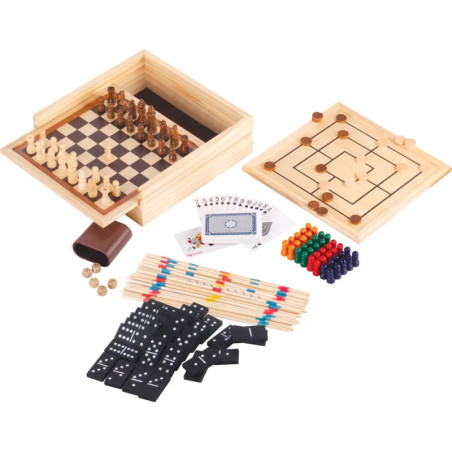 Natural Games Holz-Spielesammlung 50 in 1