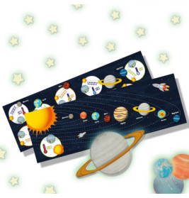 Leuchtendes Sonnensystem