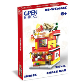 Spielset-Box Fried Chicken Snack Bar, 227 Teile, geeignet für Kinder ab 6 Jahren.