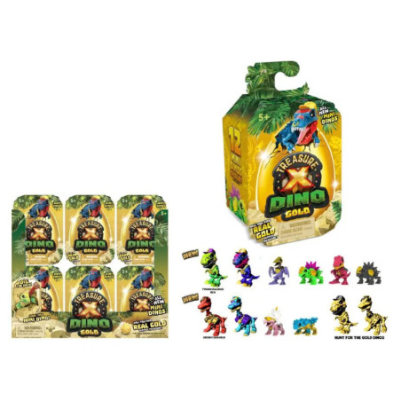Treasure X Dino Gold - Mini-Dino Ei mit Figur - sortiert, 1 Stück Treasure X Dino Gold - Mini-Dino Ei mit Figur - sortiert, 1 Stück