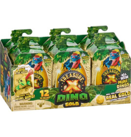 Treasure X Dino Gold - Mini-Dino Ei mit Figur - sortiert, 1 Stück