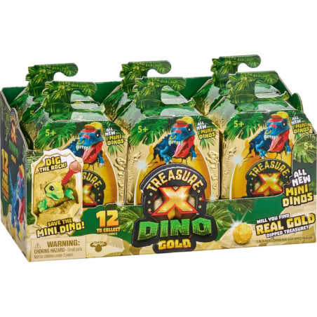 Treasure X Dino Gold - Mini-Dino Ei mit Figur - sortiert, 1 Stück Treasure X Dino Gold - Mini-Dino Ei mit Figur - sortiert, 1 Stück