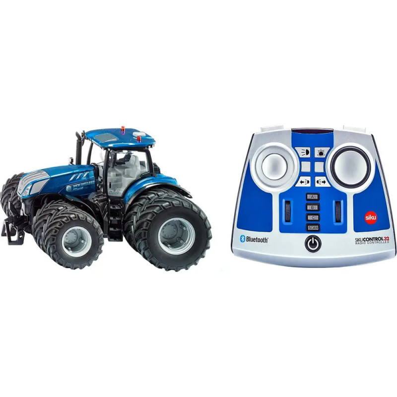 SIKU 6739 New Holland T7.315 mit Doppelreifen u. Bluetooth App-Steuerung m. Fernsteuerung
