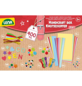 Bastelkoffer, pink, Faltschachtel