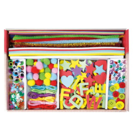 Bastelkoffer, pink, Faltschachtel