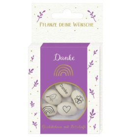 Geprägte Saatbohnen - Danke