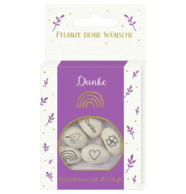 Geprägte Saatbohnen - Danke