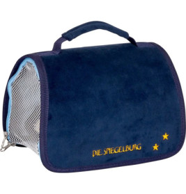 Reisetasche für Plüschtiere, blau - Lustige Tierparade