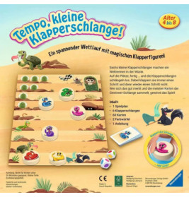 Ravenburger 20950 Tempo, kleine Klapperschlange! Lustige Kinderspiele Lustige Kinderspiele