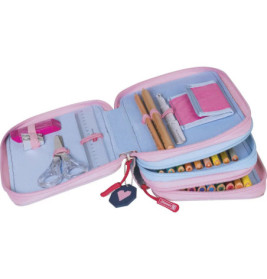 Schüler-Etui 3 Reißverschl. Cats