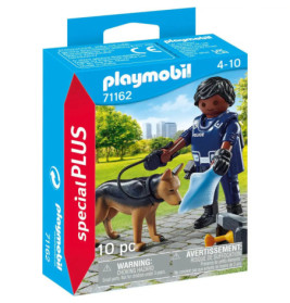PLAYMOBIL 71162 Polizist mit Spürhund