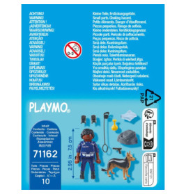 PLAYMOBIL 71162 Polizist mit Spürhund