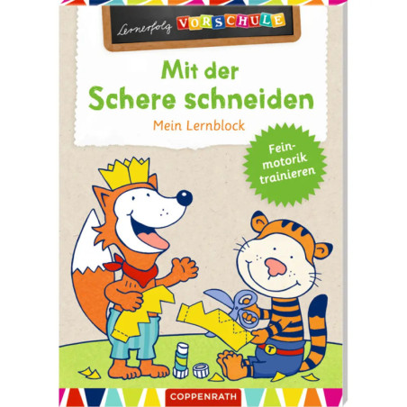 Lernerfolg Vorschule: Mit der Schere schneiden - Lernblock