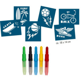 Airbrush-Stifte für Papier - Cool Sports!