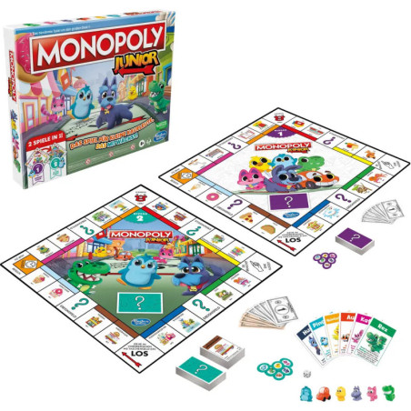 Hasbro F8562100 Monopoly Junior 2 Games in 1