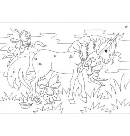 Tessloff Glitzer-Sticker Malbuch. Funkelnde Einhörner