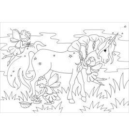 Tessloff Glitzer-Sticker Malbuch. Funkelnde Einhörner