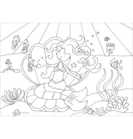 Tessloff Glitzer-Sticker Malbuch. Meerjungfrauen