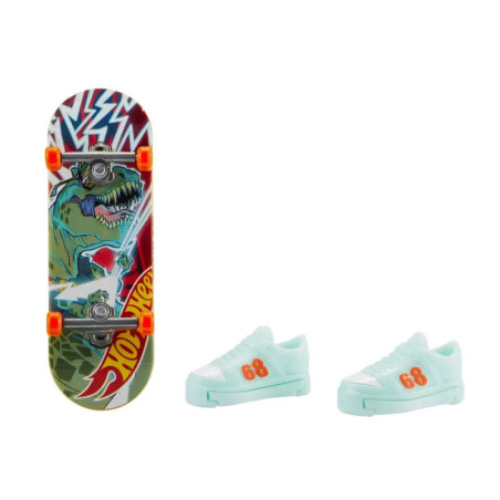 Mattel HGT46 Hot Wheels Skate Fingerboard + Shoe, sortiert