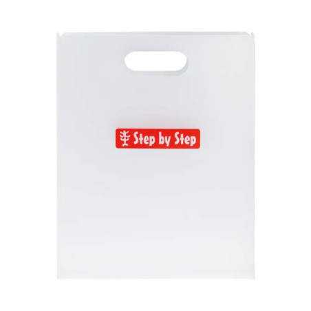 Heftbox mit Tragegriff, Transparent