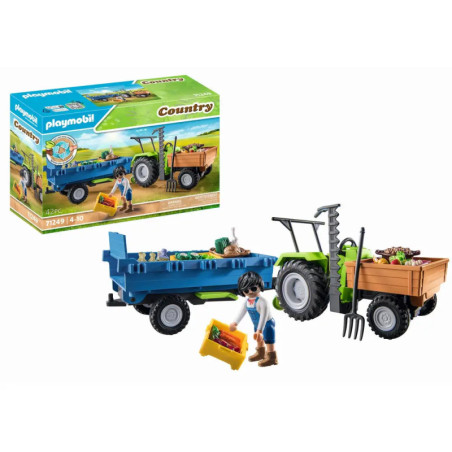 PLAYMOBIL 71249 Traktor mit Anhänger