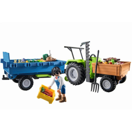 PLAYMOBIL 71249 Traktor mit Anhänger