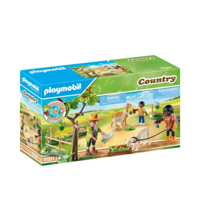 Playmobil Land Set: Kinder, Tiere und Bauernhof, ab 4 Jahren, 56 Teile.