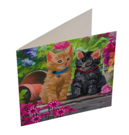 Crystal Art Katzenfreunde 18x18cm