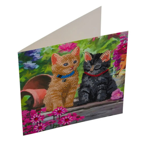 Crystal Art Katzenfreunde 18x18cm