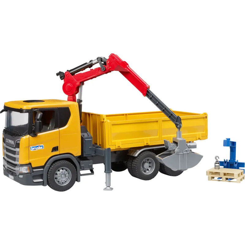 Scania Super 560R Baustellen- LKW Kran und 2 Paletten
