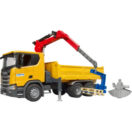 Scania Super 560R Baustellen- LKW Kran und 2 Paletten