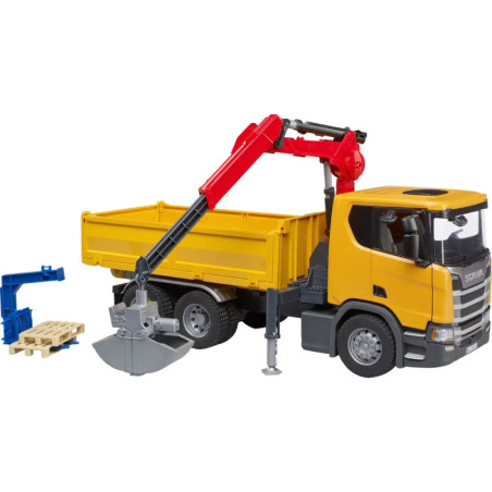 Scania Super 560R Baustellen- LKW Kran und 2 Paletten