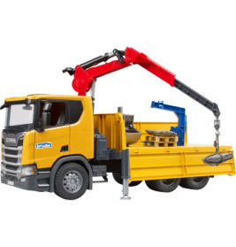 Scania Super 560R Baustellen- LKW Kran und 2 Paletten