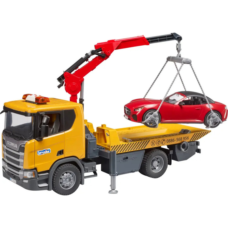 Scania Super 560R Abschlepp-LKW m. L+S Modul + BRUDER Roadster