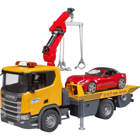 Scania Super 560R Abschlepp-LKW m. L+S Modul + BRUDER Roadster