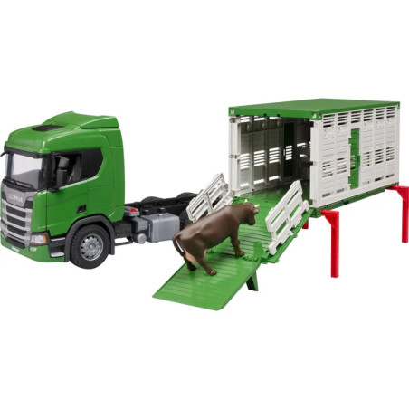 Scania Super 560R Tiertransport-LKW mit 1 Rind