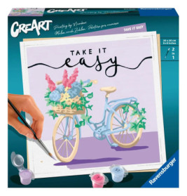 Ravenburger 20099 Malen nach Zahlen Take it easy quadratisch/Schmal/Einsteigerset