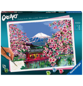 Ravenburger 20177 Malen nach Zahlen Japanese Cherry Blossom Serie Premium