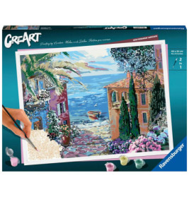 Ravenburger 20218 Malen nach Zahlen Puzzle Mediterranean Landscape Malen nach Zahlen Serie Premium Malen nach Zahlen S