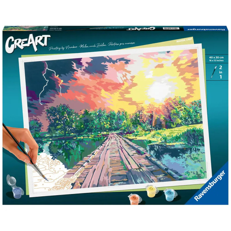 Ravenburger 20279 Malen nach Zahlen Magical Light Malen nach Zahlen Serie Premium Malen nach Zahlen Serie Premium