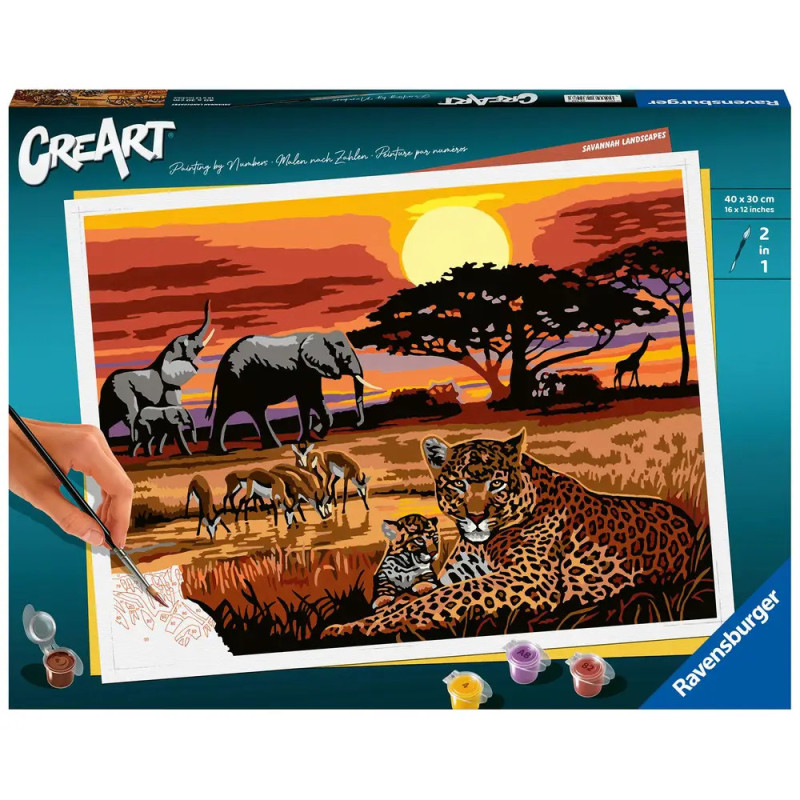 Ravenburger 23548 Malen nach Zahlen Savannah Landscapes Malen nach Zahlen Serie Premium