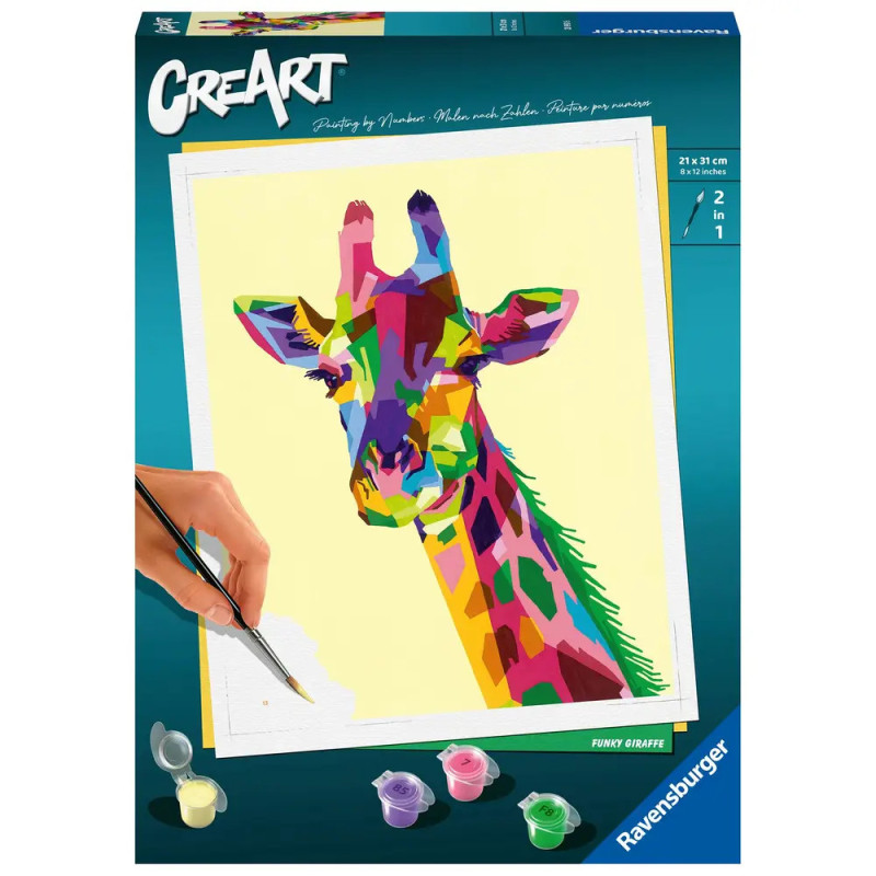 Ravenburger 28993 Malen nach Zahlen Funky Giraffe Malen nach Zahlen Serie C