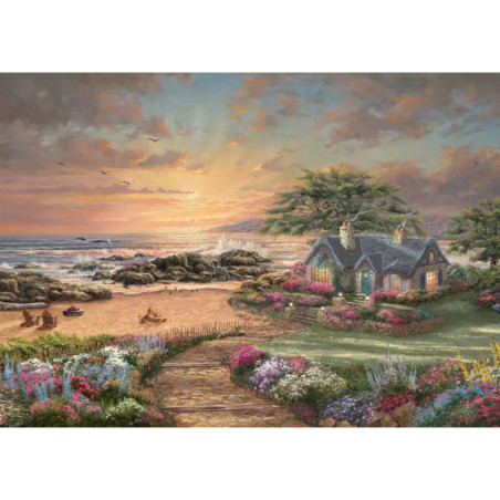 Puzzle 1000  Teile  Kinkade Seaside Co Teile  Teile age