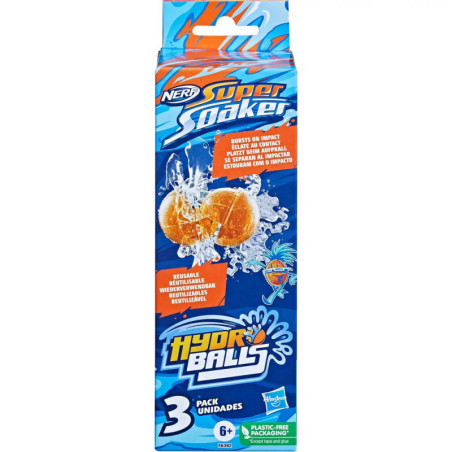 Hasbro F63925L0 Super Soaker Hydro Balls 3er Pack